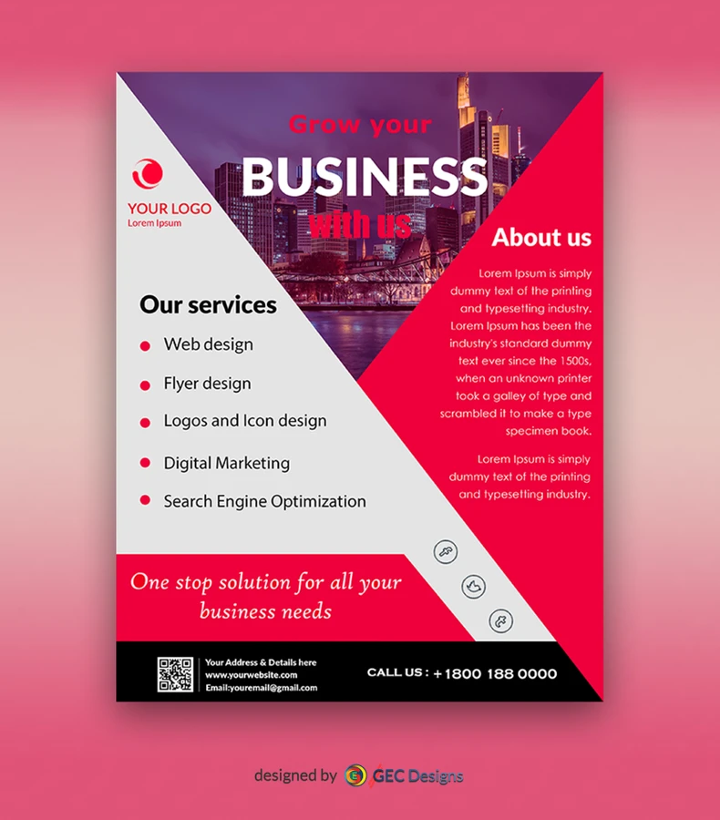 Digitally Printed Flyers digital marketing business flyer template 1625554516239 cover